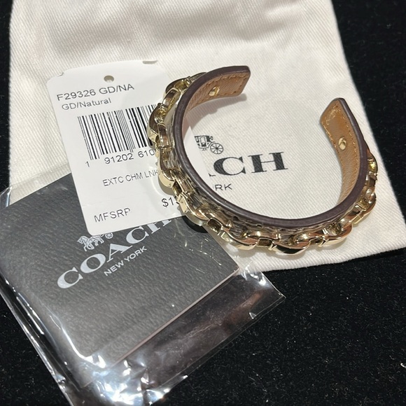 Coach Snakeskin Signature Cuff - Picture 3 of 6